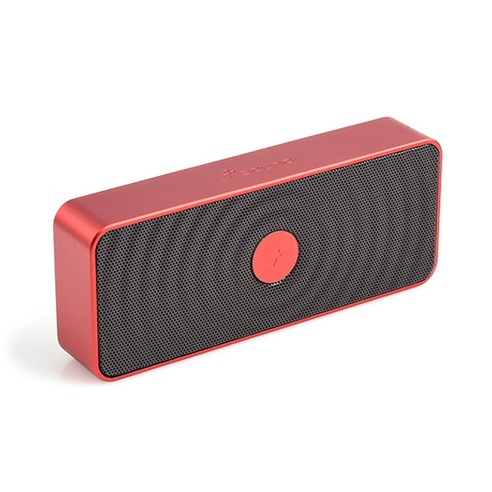 TKDS 휴대용 메탈프레임 고출력40mm 블루투스 스피커 Tsound, 레드, 1