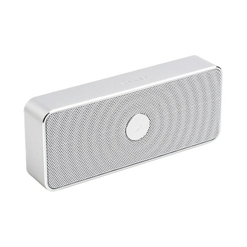 TKDS 휴대용 메탈프레임 고출력40mm 블루투스 스피커 Tsound, 실버, 1