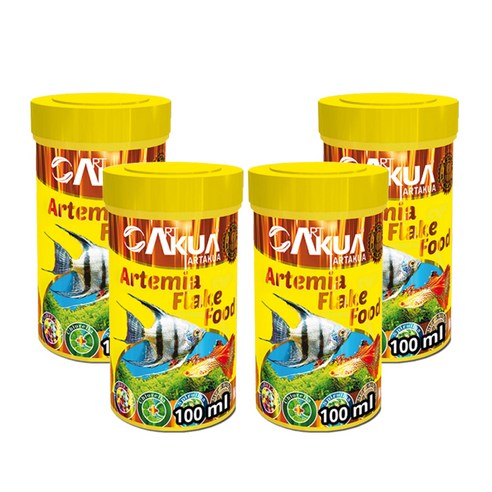 아트아쿠아 알테미아 플레이크 담수어 사료, 100ml, 4개