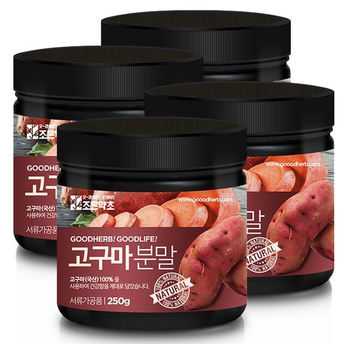 조은약초 고구마분말, 250g, 4개