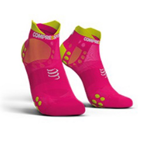 컴프레스포트 프로레이싱 울트라라이트 런로우 삭스 V3.0, FLUO PINK