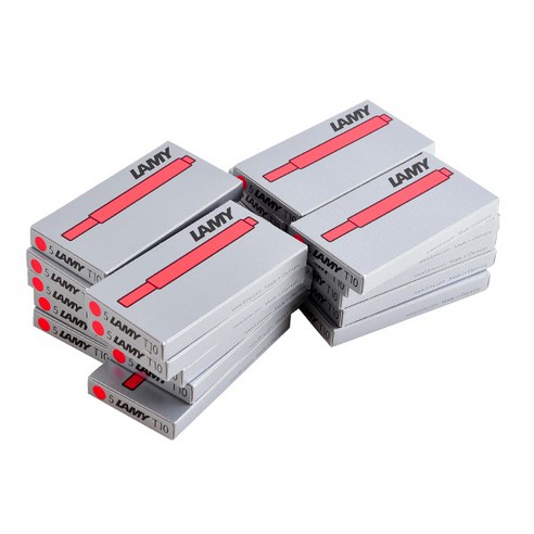 LAMY 잉크 만년필 카트리지 5p, 레드, 20개입