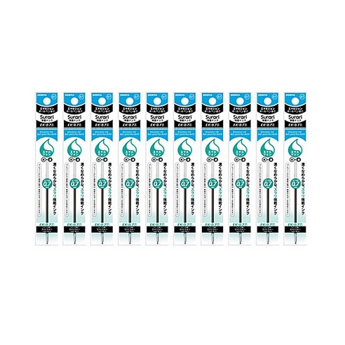 제브라 유성펜 리필심 프레필 EK 스라리 0.7mm, 라이트블루, 10개입