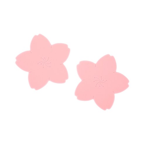 데일리라이크 실리콘 코스터 2p, 06 벚꽃
