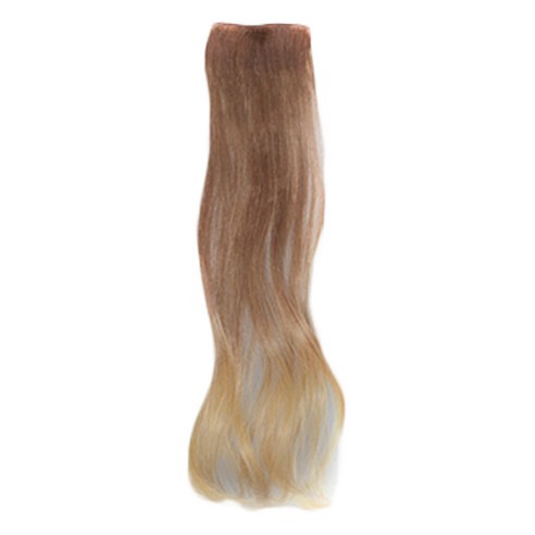 핑크에이지 붙임머리 글램웨이브 칼라피스 옴브레 3톤 매트 모스트사 52~53cm, MB1 밀크브라운 + IG1 아이보리골드, 1개
