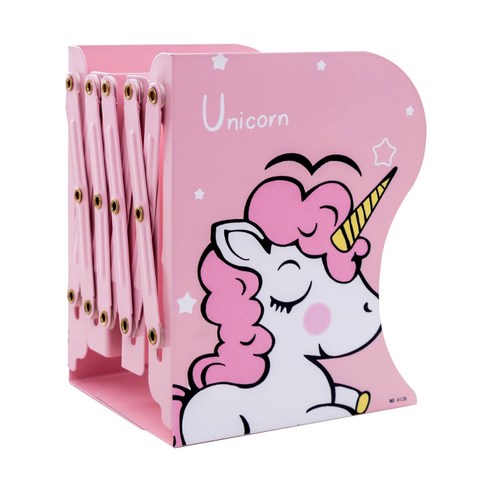 멜팅홈 유니콘 접이식 책꽂이, 핑크
