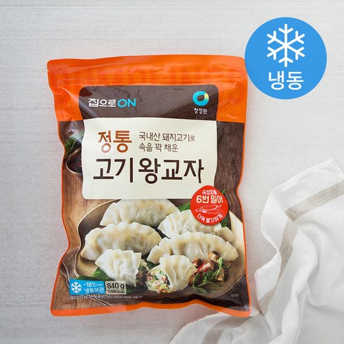 집으로온 정통 고기왕교자 (냉동), 840g, 1개