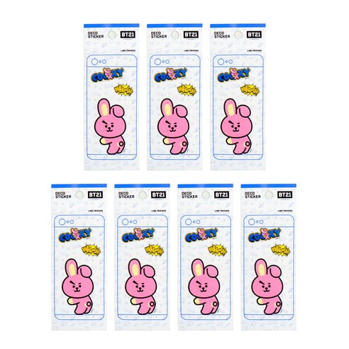 라인프렌즈 BT21 모바일 데코 스티커 2탄, 쿠키, 7개입