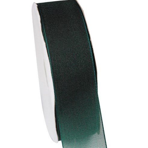 가드 오간디 데코 선물포장 리본 16mm, 암녹색, 90m