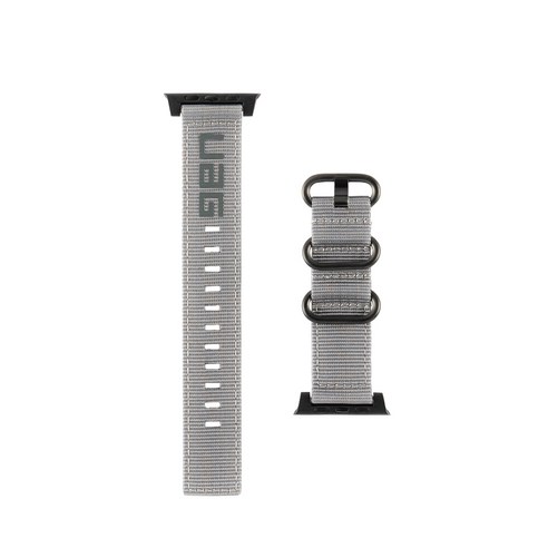 유에이지 애플워치3/4/5/6/SE 나토 스트랩 (42/44mm 호환 가능), 그레이, 1세트