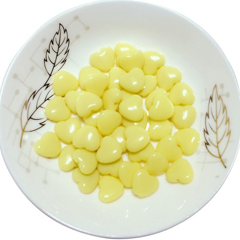 가드 쁘띠하트 DIY 비즈 재료 500g, 옐로, 1개