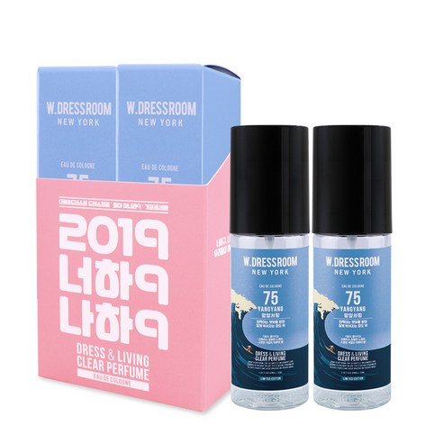 더블유드레스룸 드레스 & 리빙 클리어 퍼퓸 S2 70ml, No 75 양양서핑, 2개입