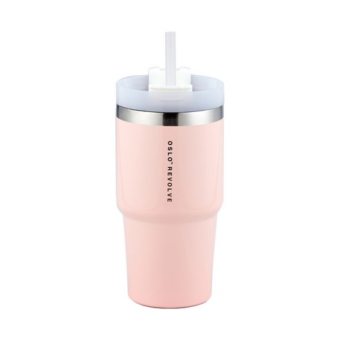 오슬로 리볼브 텀블러, 핑크, 600ml