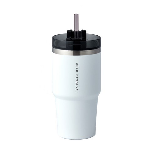 오슬로 리볼브 텀블러, 화이트, 600ml, 1개