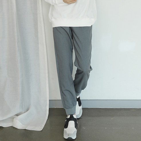 플레이즈 남성용 이지 밴딩 조거팬츠