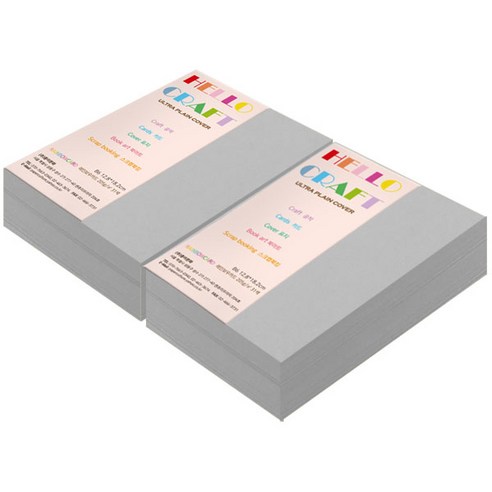 종이문화 두꺼운양면카드지 레인보우카드 No.31 그레이, B6, 480매