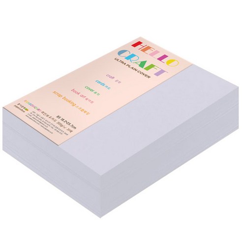 종이문화 두꺼운양면카드지 레인보우카드 No.20 라일락, B5, 240매