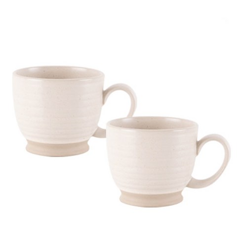 고반 선 머그컵 300ml, 크림화이트, 2개
