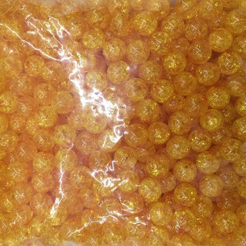 가드 구슬A01 DIY 비즈 재료 12mm 500g, 오렌지, 1개