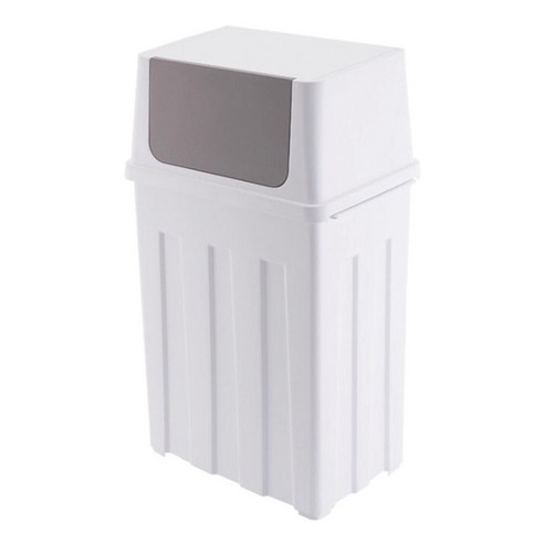 바람 베네시안 와이드 휴지통 40L, 화이트, 1개
