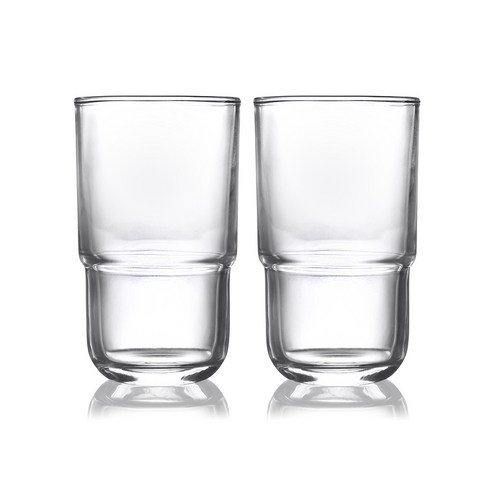 까사무띠 노바 텀블러L 물컵 350ml, 클리어, 2개