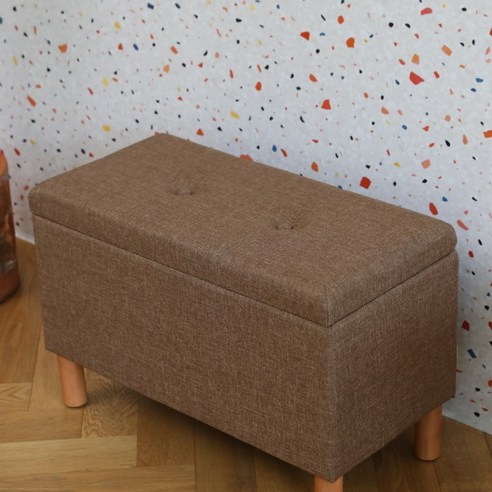 블루밍홈 루니 스툴 60, 라이트브라운