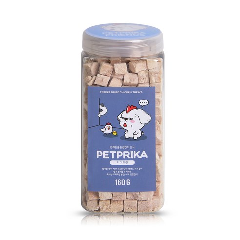 펫프리카 동결건조간식, 치킨트릿, 160g, 1개