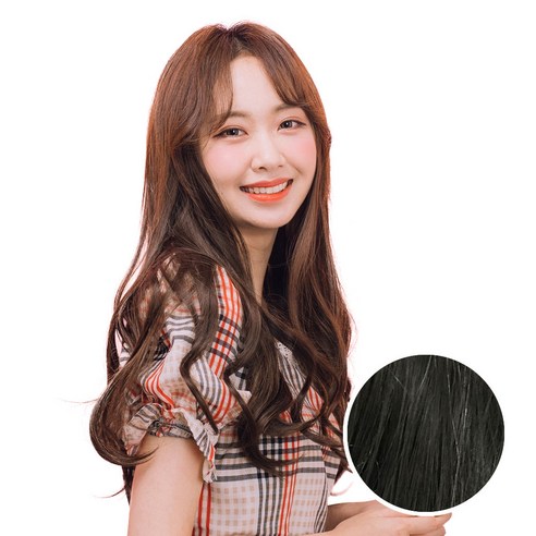 가발매니아 붙임머리 파워 3피스 헤어피스 루즈펌, 내츄럴블랙, 1개