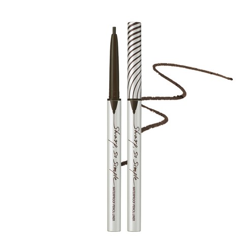 클리오 샤프 쏘 심플 워터프루프 펜슬라이너 0.14g, 5호 다크브라운, 1개