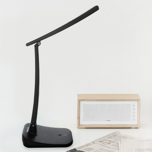 아이린 충전식 무선 초경량 LED 스탠드 IR1500, 블랙 IR1500B