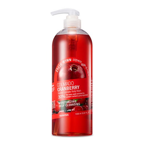 수아비스 꼴마도 크랜베리 바디워시, 1000ml, 1개