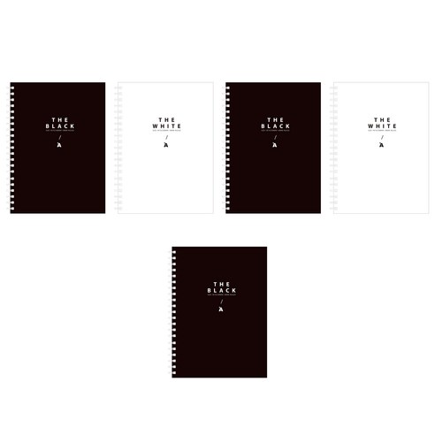 블랙 앤 화이트 스프링노트, 랜덤 발송, 5개