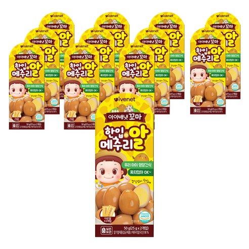 아이배냇 꼬마 한입 메추리알, 메추리알맛, 50g, 12개