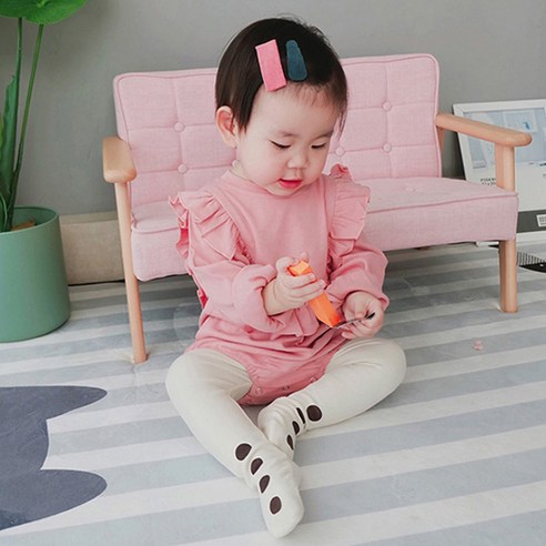 유아용 심플 셔링 우주복
