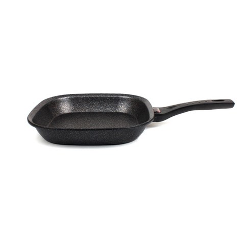 키친아트 열센서 통주물 양면마블 사각 후라이팬, 27cm, 1개