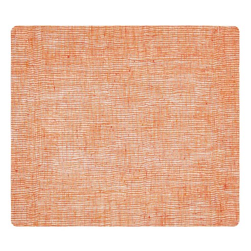모던트위스트 사각 린넨 플레이스 테이블 매트, 텐져린, 40.6 x 35.5 cm