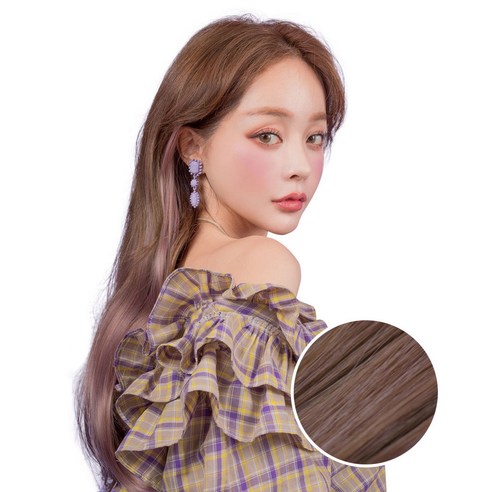 가발매니아 글램루즈 퍼스널컬러 붙임머리, 섀도우펍, 3개