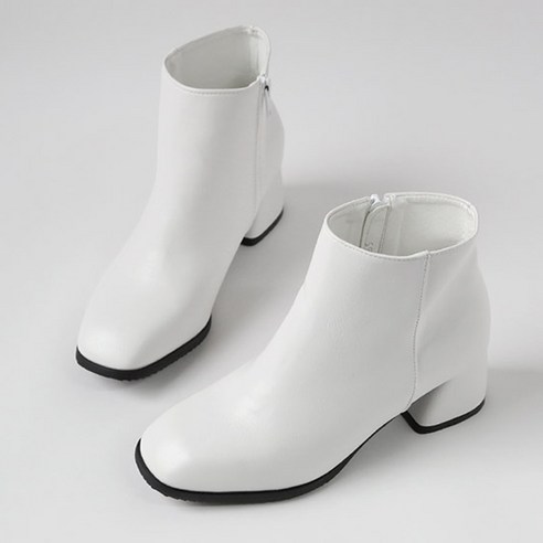 잭앤질 지퍼 미들힐 앵클 부츠 5cm JC9641