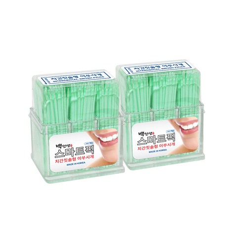 왕타 스마트픽 치간칫솔형 이쑤시개, 360개입, 2개