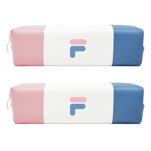 휠라 워니프렌즈 미니사각필통, 제니 핑크, 2개