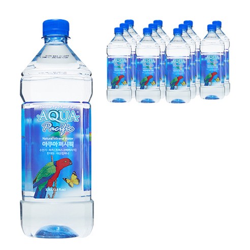 아쿠아퍼시픽 미네랄워터 피지워터, 1.5L, 12개