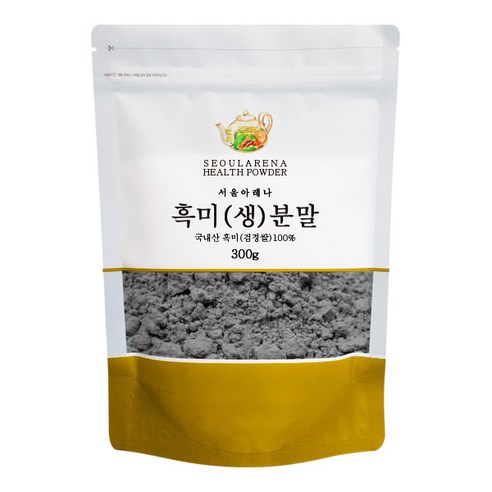 서울아레나 흑미 생 분말 국내산, 1개, 300g