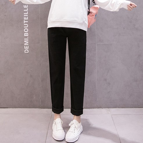 올나인 임산부 기모 면바지