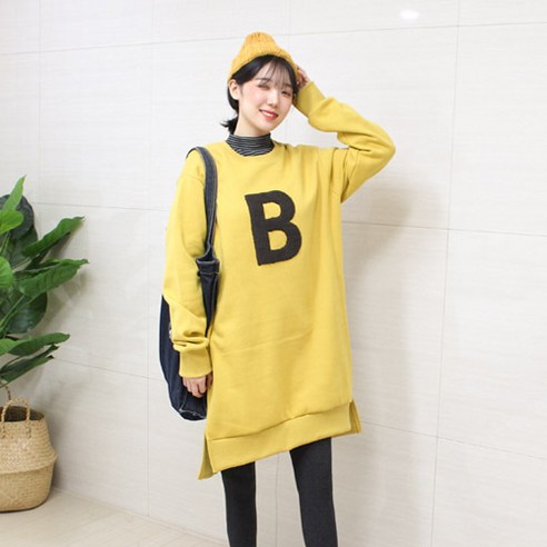팡팡샵 T 긴 기모뽀글B 롱티 임부복