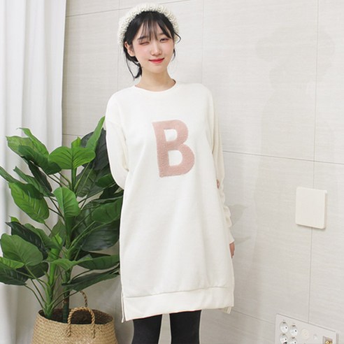 팡팡샵 T 긴 기모뽀글B 롱티 임부복