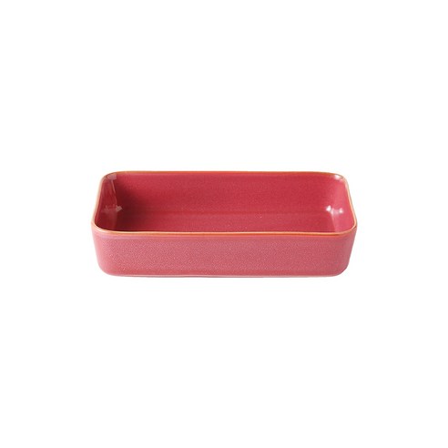 까사무띠 쎄나 직사각 볼 17cm, 레드, 1개
