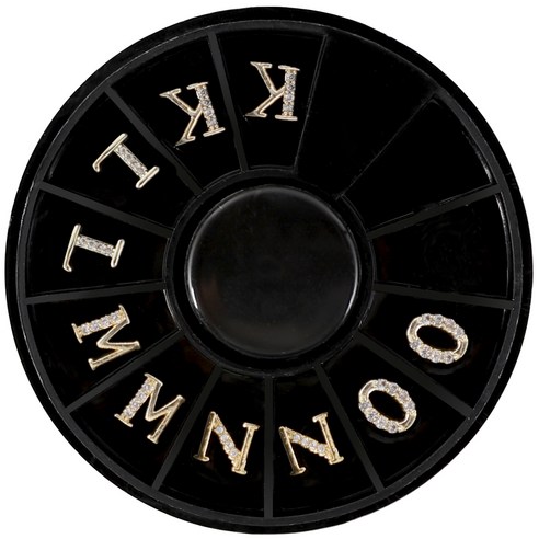 메이브라운 네일스톤 알파벳 네일파츠 세트 KLMNO M02229, 혼합 색상, 1세트