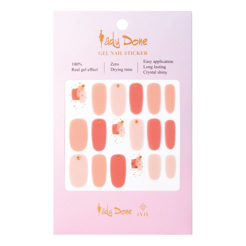 레이디던 아이빛 젤 네일 스티커, desing114, 1세트