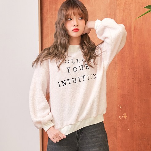 반에이크 오 여성용 유어뽀글이맨투맨