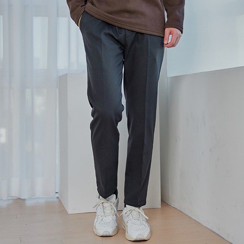 빅사이즈클럽 남성용 LS 밴딩기모슬랙스
